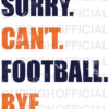 Football Design PNG Chicago Bears Colors Orange and Navy - Image 2