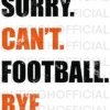 Football Design PNG Cincinnati Bengals Colors Orange and Black - Image 2