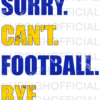 Football Design PNG Los Angeles Rams colors Blue and Gold - Image 2