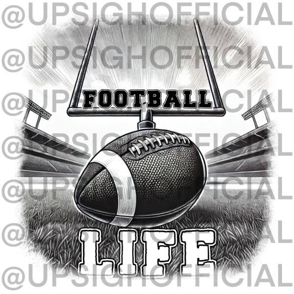 Football Life png design for Sublimation - Image 3