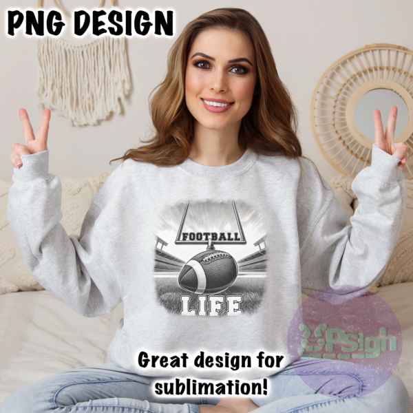 Football Life png design for Sublimation