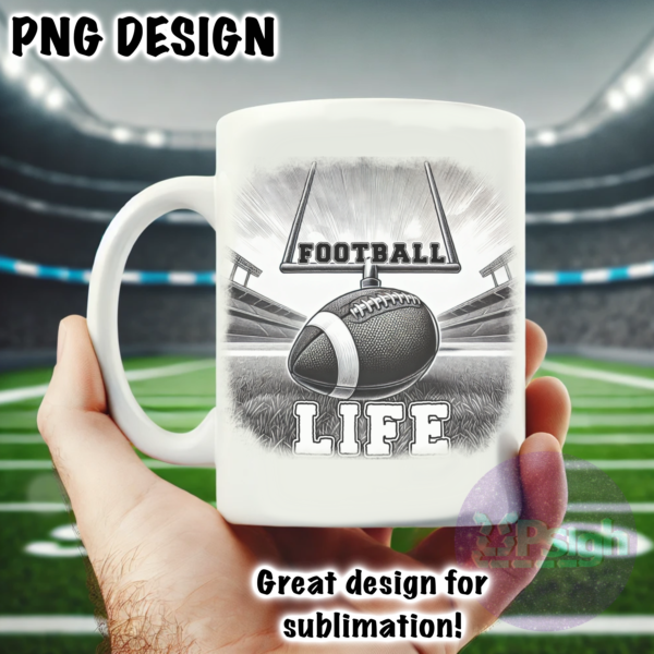 Football Life png design for Sublimation - Image 2